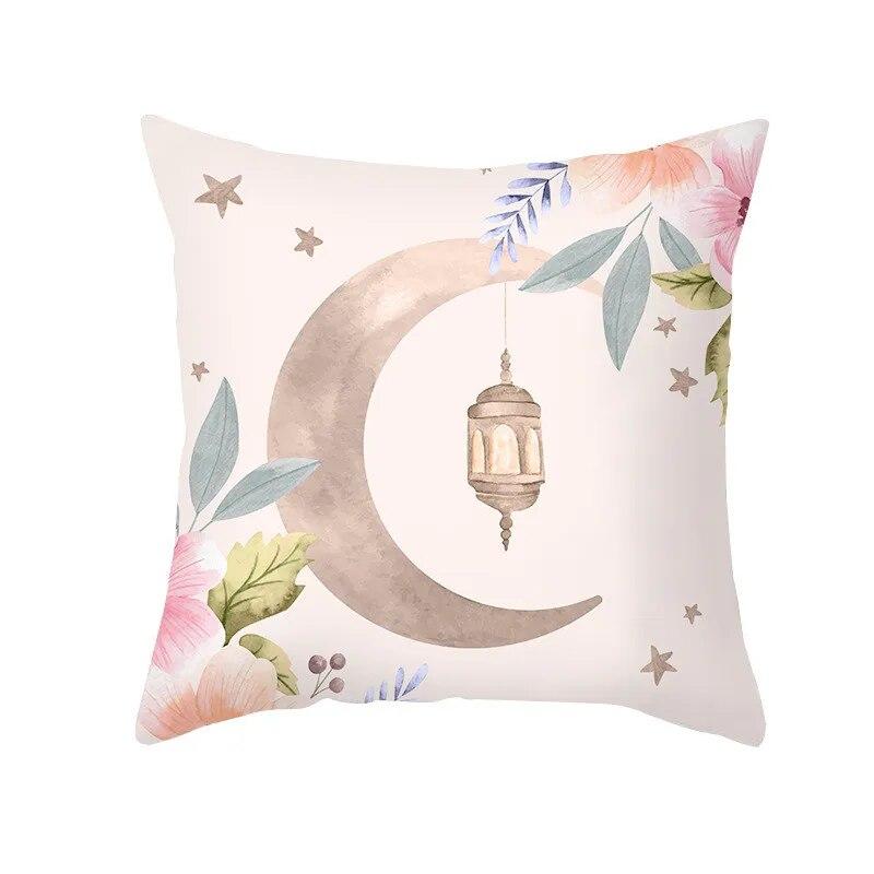 45x45cm New Islamic Muslim Party Decoration Gift Pillow Cover Sofa Office Seat Car Lumbar Cushion   Home