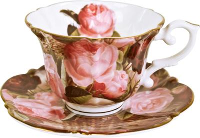 Microwave-safe Cup and Saucer by Royal Arden, Bone China, Boxed, 240ml, No. 37436