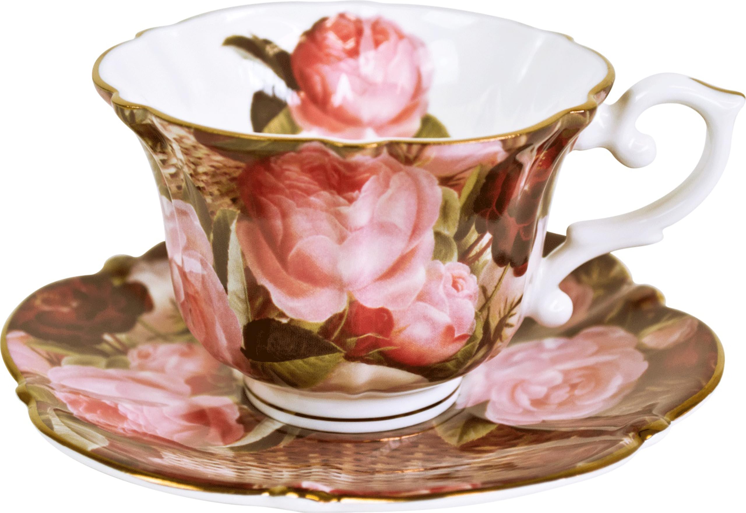 

Кружка и блюдце, пригодные для микроволновой печи, от Royal Arden, костяной фарфор, в коробке, 240 мл, Нет. 37436