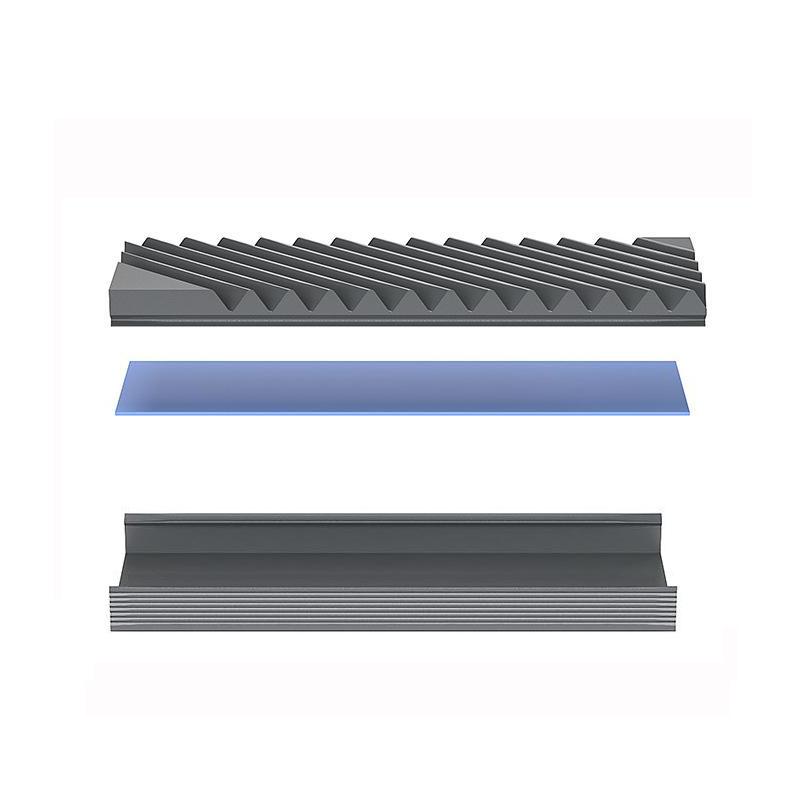 M.2 SSD Heatsink Cooling Hard Drive 2280 NVME NGFF SSD Cooling Aluminum Cooler Radiator W Thermal Silicone Pad For Motherboard