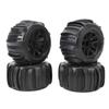 4PCS RC Wheel Tires 12mm Hex Hub 85mm Diameter Rubber Tire Replacement for 16A01 16A02 16A03 16A04 1