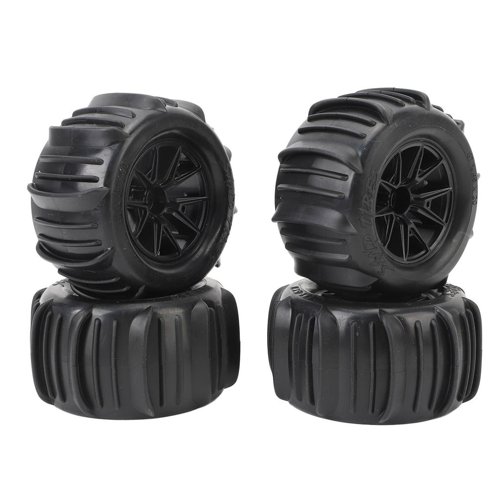 4PCS RC Wheel Tires 12mm Hex Hub 85mm Diameter Rubber Tire Replacement for 16A01 16A02 16A03 16A04 1