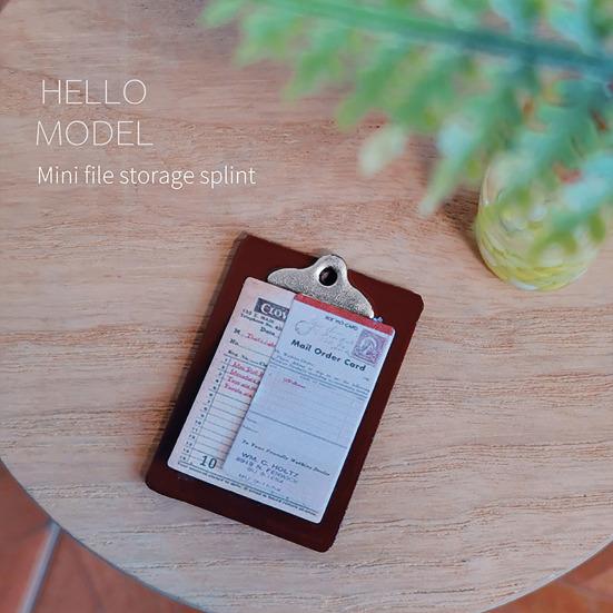 Miniature Menu Board Mini Clip Board with Menu Card Doll Accessory for 1/6 1/12 Doll Mansion Cafe Restaurant Scene