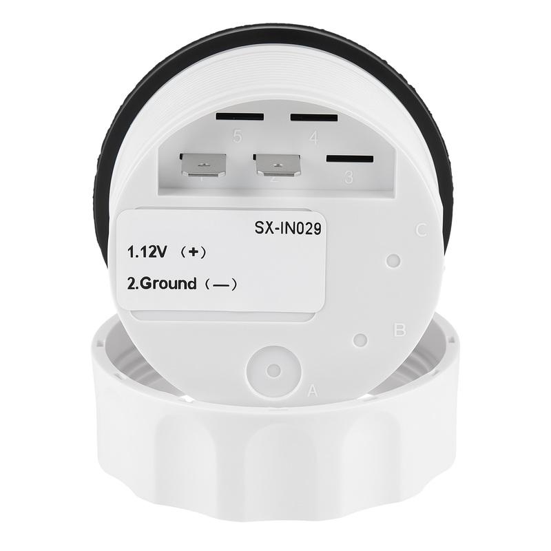 2'' 52MM Car Hour Meter + Voltage Dual Display Gauge LED Digital Meter Waterproof Voltmeter Voltage Hours Meter Volt 2in1