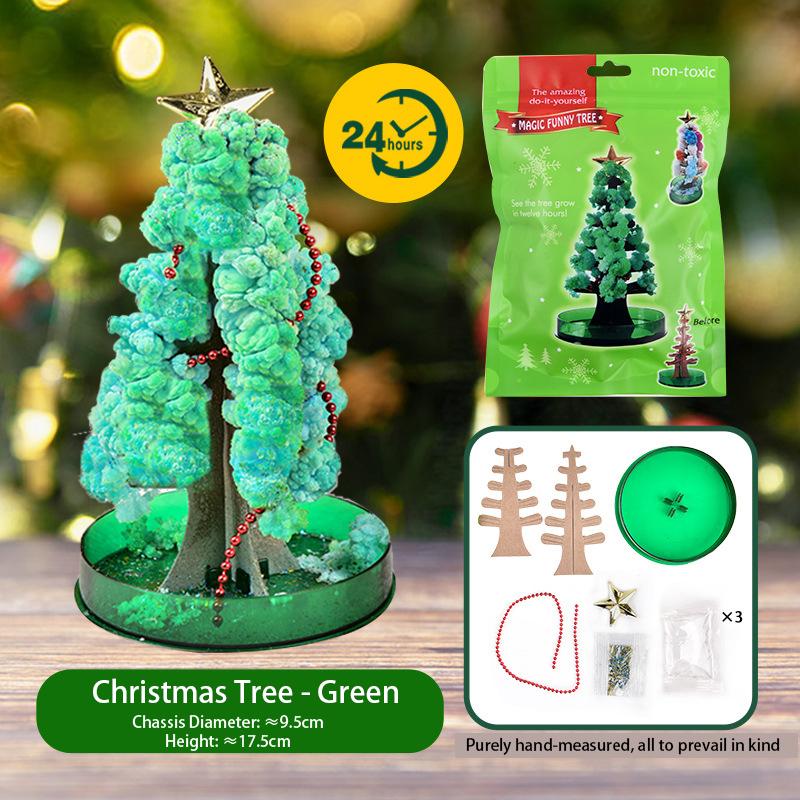 Mini Magic Growing Christmas Tree,Paper Fun Science Blossom Toys for Adults Kids,DIY Crystal Flowering Trees for Festival Decor