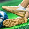 High-top Football Shoes Men's and Women's Sports Football Shoes College Students' Indoor Non-slip Football Game Training Shoes