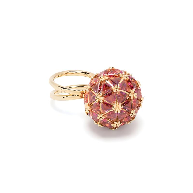 Swarovski Exquisite Fashion Trend Ring Women s Pink 5630295 розовый