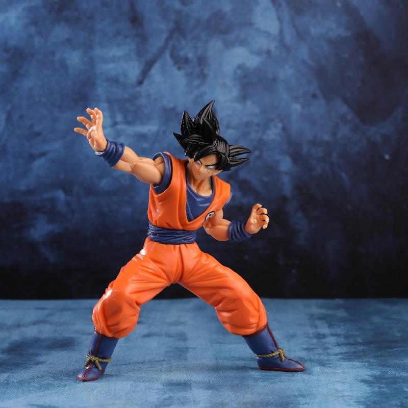 22cm Anime Dragon Ball Z Super Saiyan GK Goku Figurine Action Model Model Statue PVC Ornaments Set Toys Gift High Quality