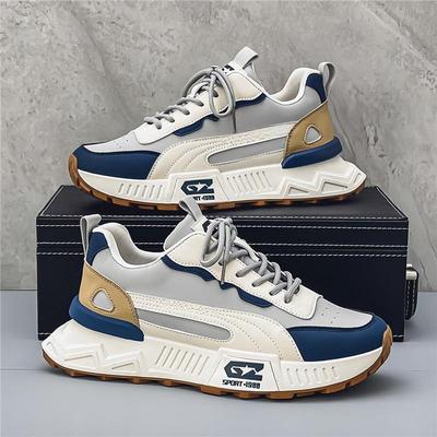 Chunky Sneaker Men Designer Retro Running Shoe Fashion Casual Leather Breathable Height Increased Platform Shoes