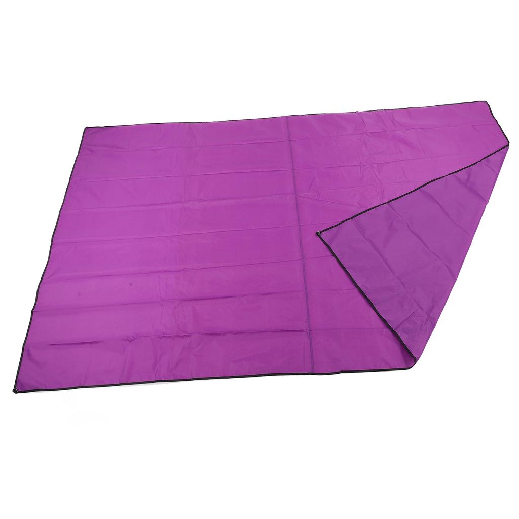 Sun Shade Sail UV Block Foldable Rectangular Awning Cloth for Courtyard Garden Swimming Pool Purple