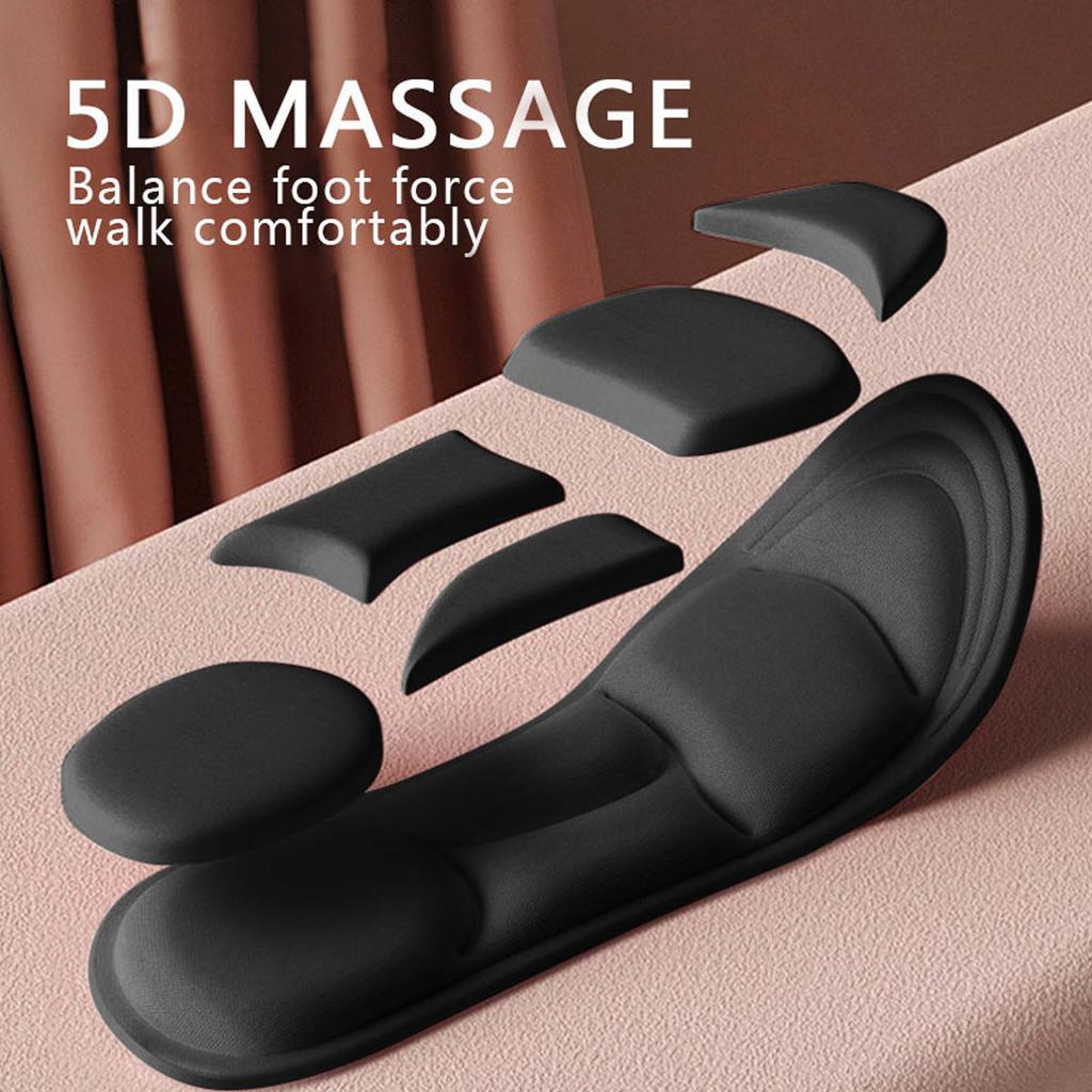 Einlegesohle Memory-Schaum Bequem Verdickt Einlegesohle Fußgewölbeunterstützung Stoßdämpfung Massage Einlegesohle Geeignet für Freizeitschuhe Sneaker