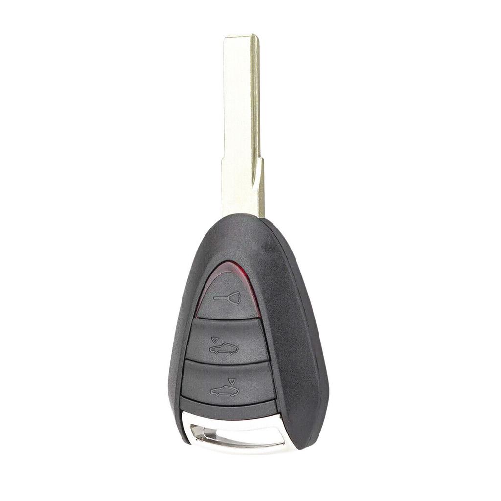 2/3 Buttons Remote Key Fob Shell w/Rubber Mat for Porsche 911 (997) 2005-2012
