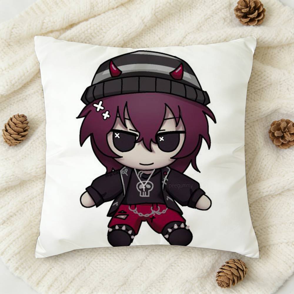 K-Killer Chat Ronin Misaki Double-Sided Printed Square Decorative Cushion Cover For Sofa Living Room Home Decor