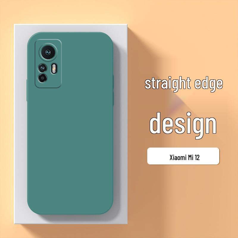 Xiaomi 12/12x Ultra-Thin Liquid Silicone Case: Full Coverage, Drop-Proof, Heat Dissipation.