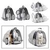 Backpack,Expandable Cat Backpack, Transparent Clear Lightweight Ventilation Pet Carrier for Small