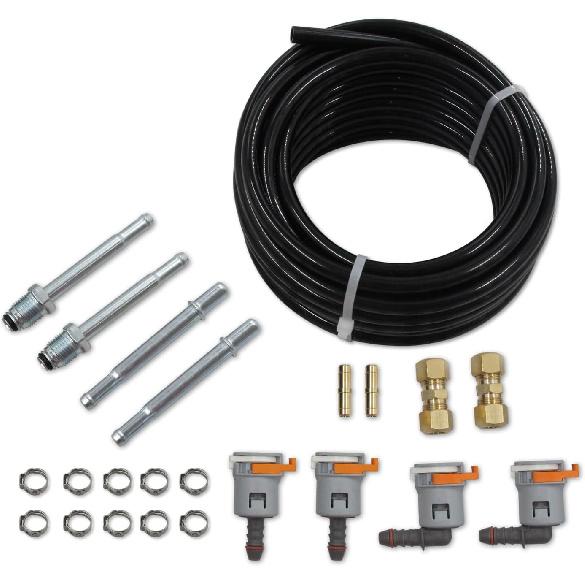 Автомобильный нейлоновый топливный шланг 25 футов 3/8 дюйма, сменный топливный шланг, ремкомплект 3/8 дюйма (10мм)