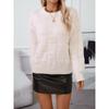 Women's Knitwear Fall/winter Vintage Crewneck Loose Checked Pullover Sweater