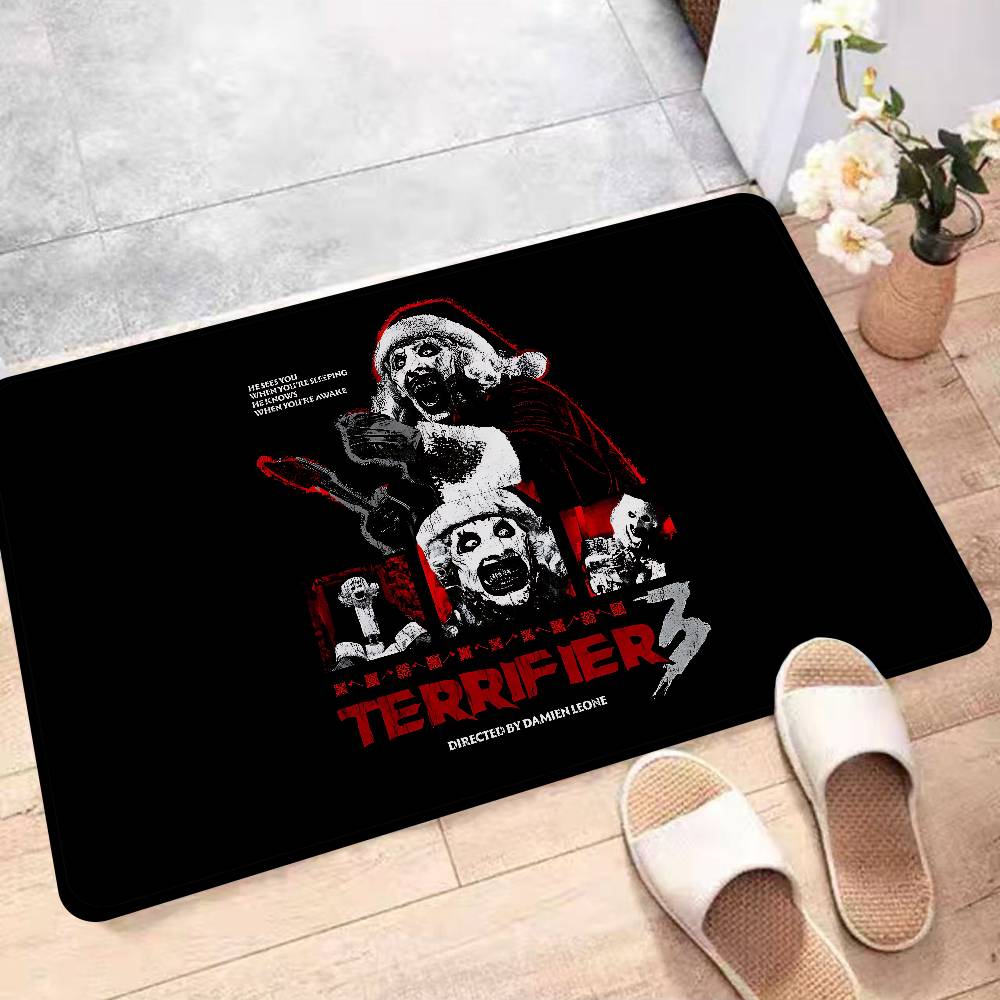Horror Movie Terrifiers Floor Mat INS Style Soft Bedroom Floor House Laundry Room Mat Anti-skid Household Carpets