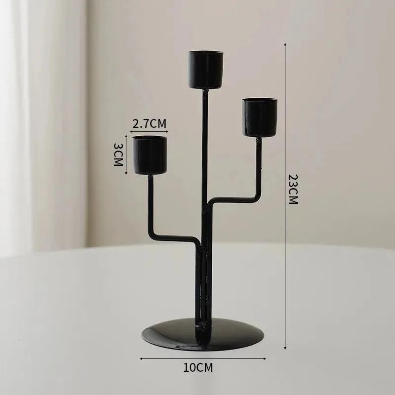 Candlestick Crafts Simple Nordic Desk Candle Ornament Candle Holder for Dining Room Decor Thanksgiving Wedding Festivals Gift