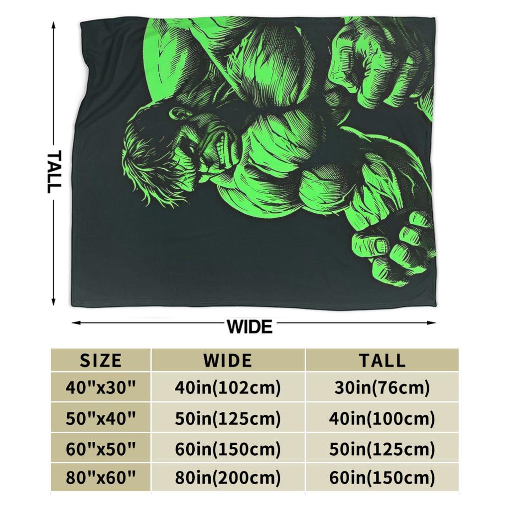 Hulk Retro Vintage Samt-Kuscheldecken Decke für Bettwäsche Sofa Super Warm Bettüberwurf,