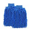 1 Pair Chenille Microfiber Car Wash Mitt Scratch Lint Free Double-sided Cleaning Strong Water