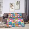 Gabby  flannel blanket cute cartoon design soft blanket for the bedroom camping cosy bedspread sofa bed cover