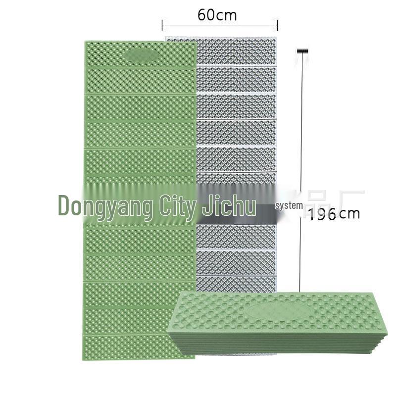 Portable Outdoor Egg Slot Folding Mat - Moisture-Proof Camping Tent Mat with Aluminum Foil