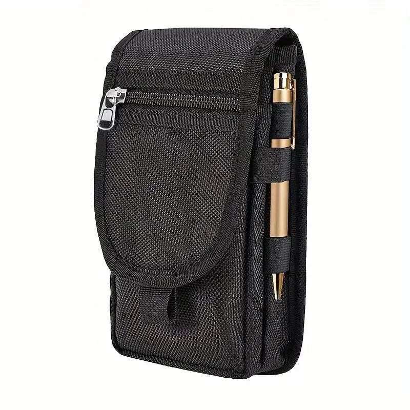 

Mobile Phone Waist Hanging Bag, Mobile Phone Bag, Casual Waist Bag, Waist Bag, Mobile Phon Pen Insertion Bag, 6.3 Inch Flip Top, чёрный