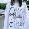 Unisex Vintage Streetwear Long Sleeve T-Shirt With 3D Digital Print Loose Fit Casual Tee Daily Wear