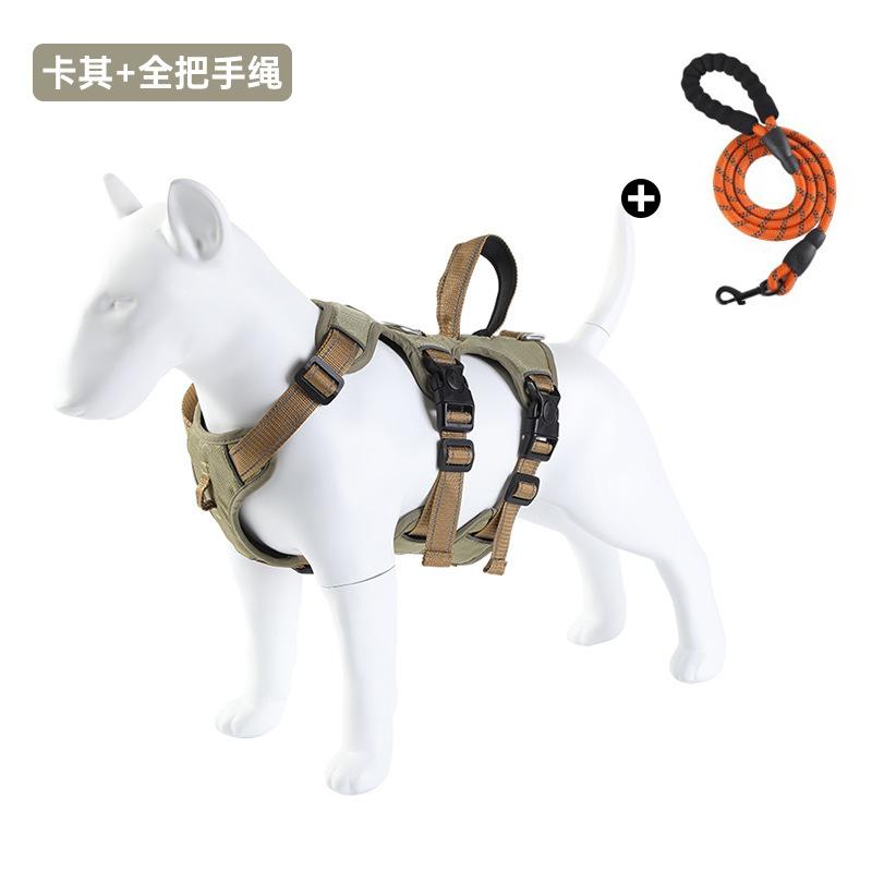 Haustier Brustgurt Weste Typ explosionsgeschützt stichfest mittelgroßer und großer Hund Führleine Oxford Stoff taktische Hundeleine