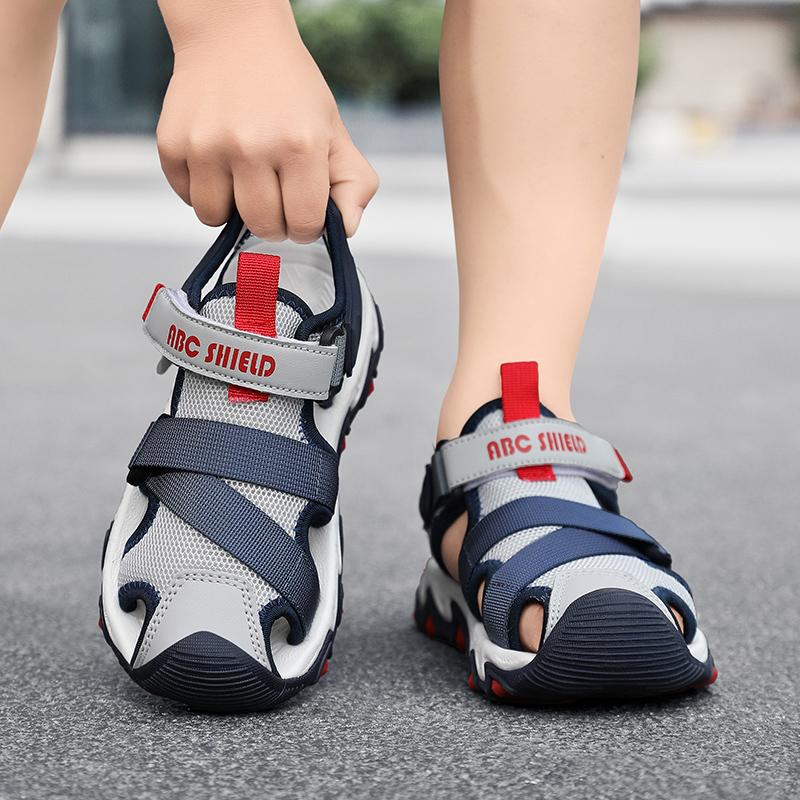28-39 Summer Kids Closed Toe Collision Prevention Girls Sandals Sports Shoes Boys Sandals Flip-Flops