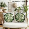 2pcs Tropical Palm Monstera Leaf Throw Pillow Covers 2 Pack Bohemian Botanical Cushion Cases for Sofa Bedroom Decor