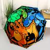 1pc Pokemon Automatic Folding Umbrella, Portable Collapsible Design, 8-Rib Iron Frame, , All-Season Casual Outdoor Accessory for Christmas Birthday Fe