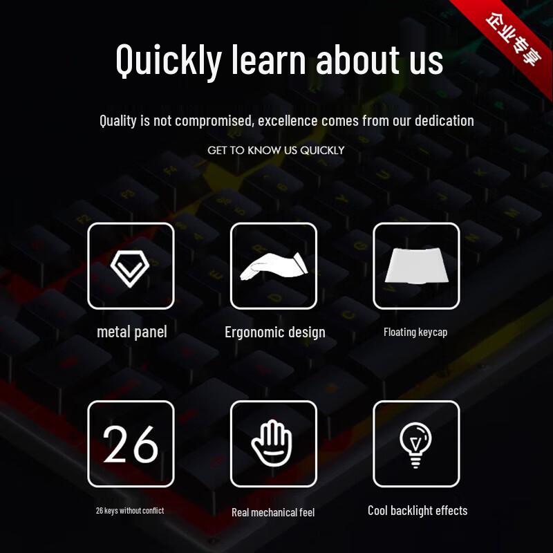 HP KM300f Wired Mechanical Gaming Keyboard & Mouse Combo