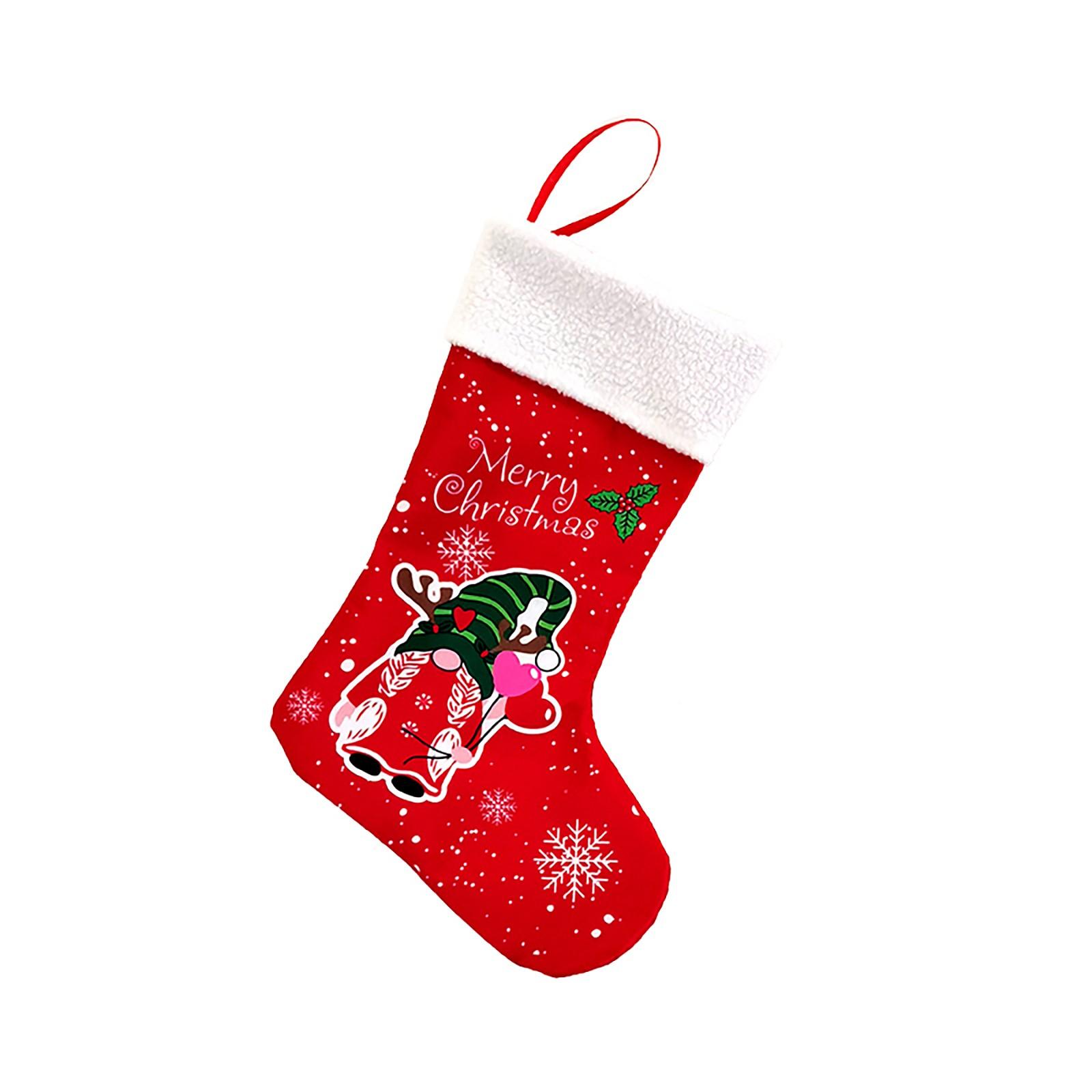 

Christmas Decoration Gift Shape Rudolph Christmas Stocking Christmas Tree Home Shopping Mall Scene Decoration