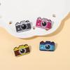 Retro Cartoon Colorful Camera Brooch: Trendy, Cute, Creative Design Badge