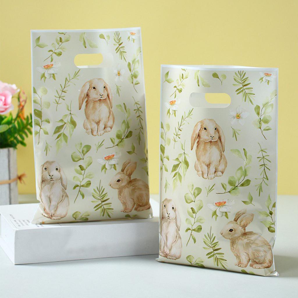Oster-Tragetaschen, hasenförmige Geschenktüten, Eiertüten, Süßigkeiten- und Snacktüten, kleine Tragetaschen