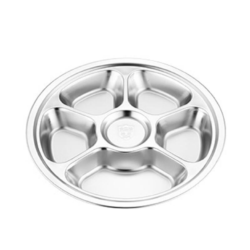 Verdicktes 304 Edelstahl Kantinen-Tablett mit Fächern