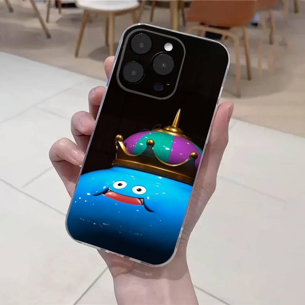 D-Dragon Quest Slime Phone Case For iPhone 16,15,14,13,12,11 Plus,Pro,Max,XR,XS,X,7,8 Plus,SE,Mini Transparent Soft Cover