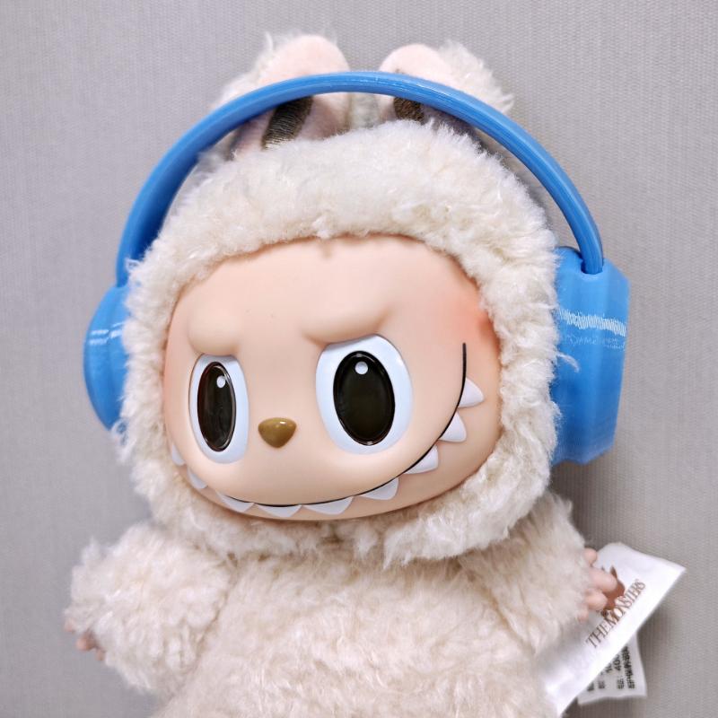 

New Fashion Labubu Headdress with Doll Headband and Headphones dolls not included.