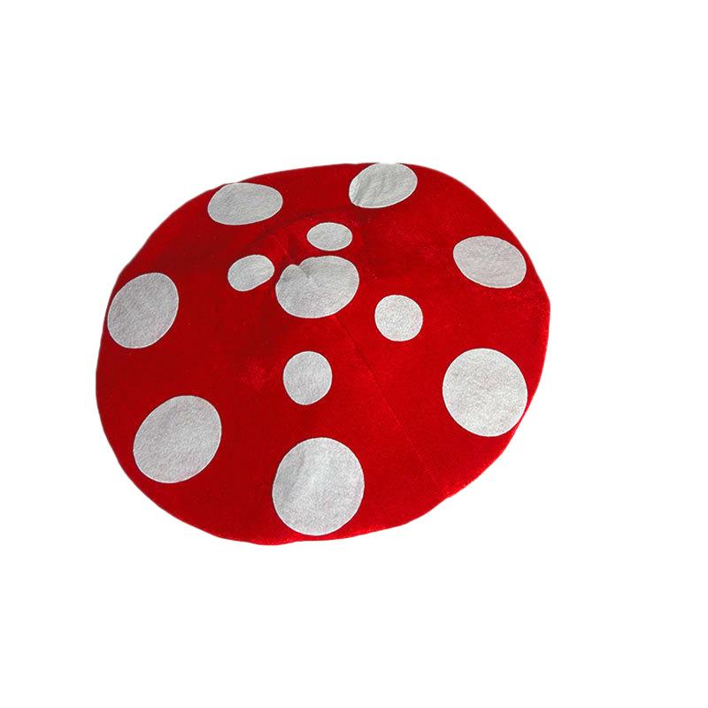 

Personalized Cute Funny Gift Photo Photography Headgear Hat Creative Red Mushroom White Spots Hat Mushroom Hat