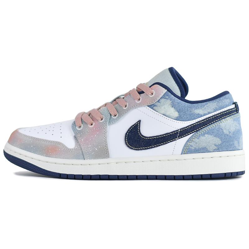 

Jordan Air Jordan 1 Low top Vintage Basketball Shoes Men s Blue Pink IH0648-141(Team679-) 42