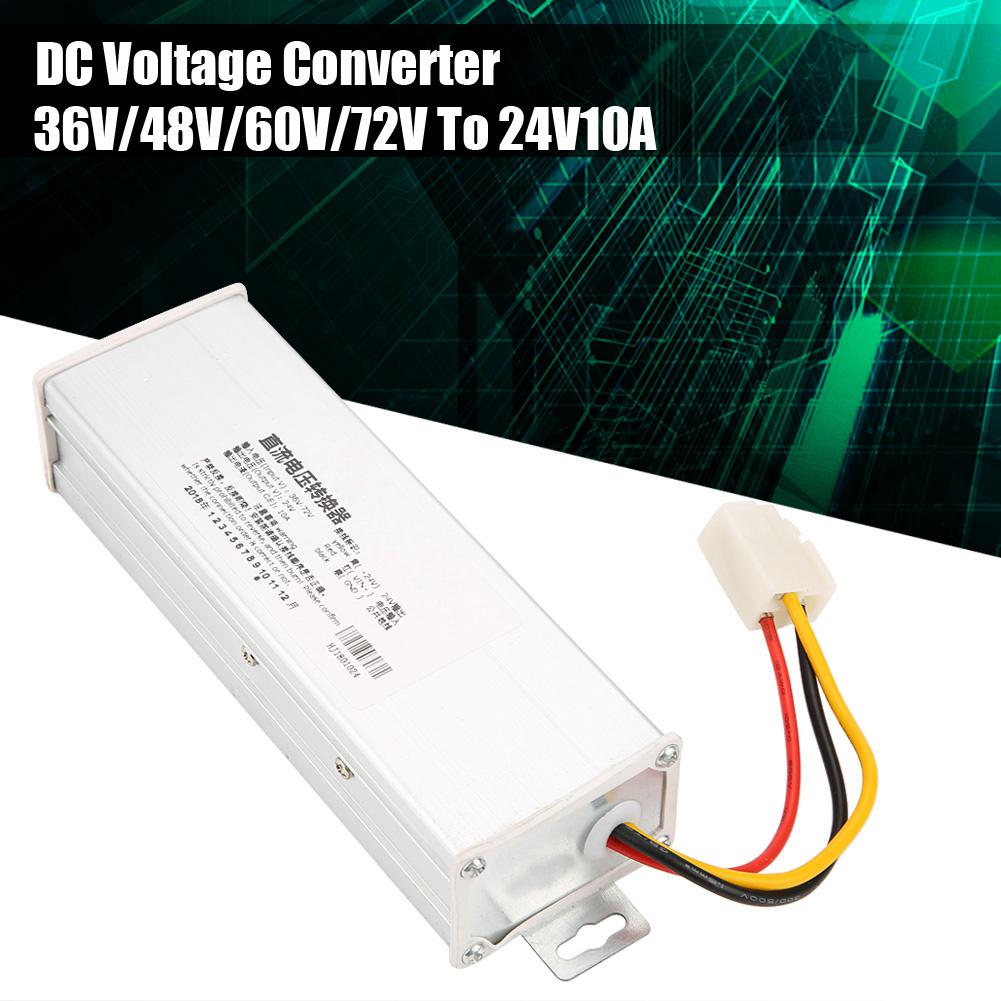 DC 36V48V60V72V To 24V10A 240W Voltage Step Down Module Power Supply Converter