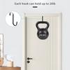 Door Hangers Hooks with Rubber Organizer Hooks for Living Room, Bathroom, Bedroom, Kitchen Hanging Clothes, Towels, Hats, Coats