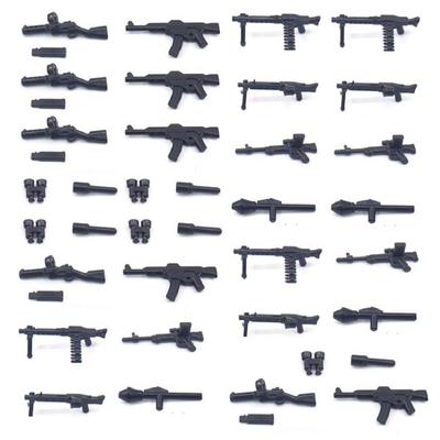 WW2 Military Weapon MiniFigures Accessories Moc Building Blocks Army Soldiers Guns Part Bricks Toys for Childen Juguetes
