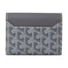 Goyard Saint-Gabriel Trifold Design Snap Closure Canvas And Calfskin Wallet Unisex wallet Gray STGABRPMLTY-51CL51P