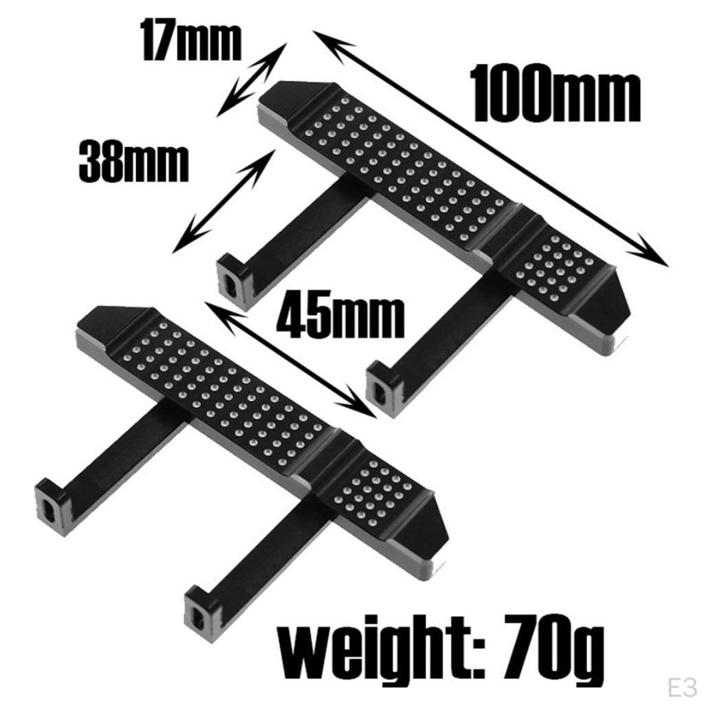 2Pcs RC Car Footboard,1/12 Body Shell Upgrade Accessories Replaces Plate Aluminum Side Step Board