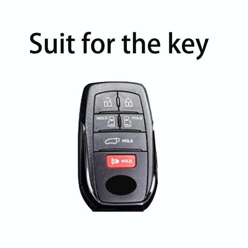 6 Button For Toyota Sienna Rav4 Venza Mirai Hybrid Vehicles Alphard Previa Voxy Smart Remote Key Case Zinc Alloy Car Key Cover