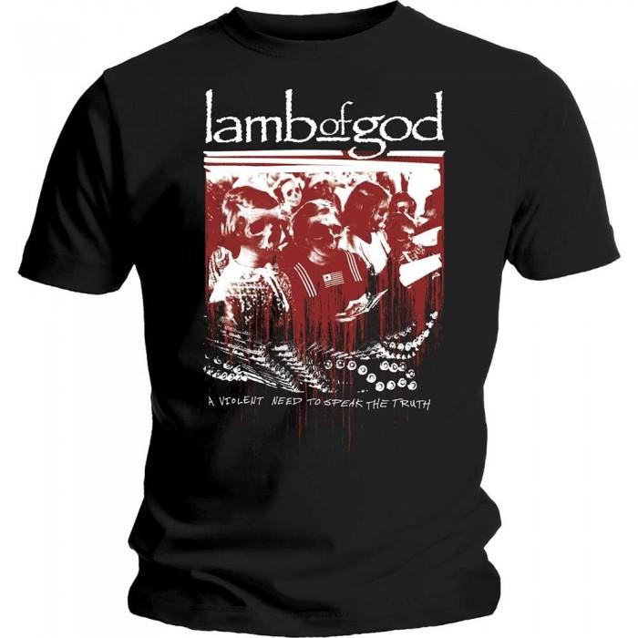 T-shirt in cotone unisex per adulti Enough Is Enough di Lamb Of God