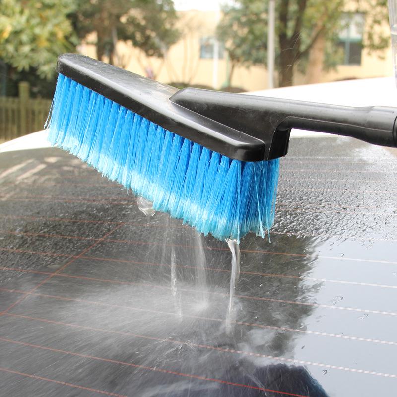 Cool Horse Car Wash Velvet Soft Bristle Brush with Spray Handle and Foam Bottle for Tires and Wheels